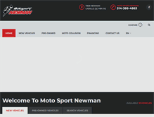 Tablet Screenshot of motosportnewman.com